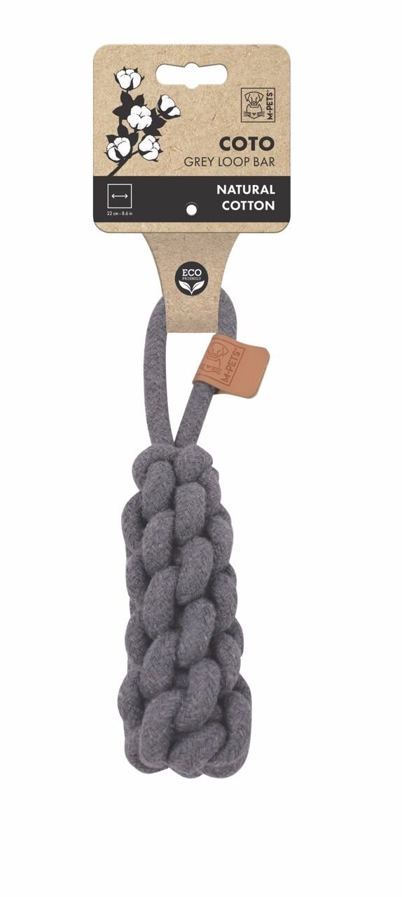10652613 M-Pets Coto Grey Loop Bar 22Cm Örgü Oyuncak