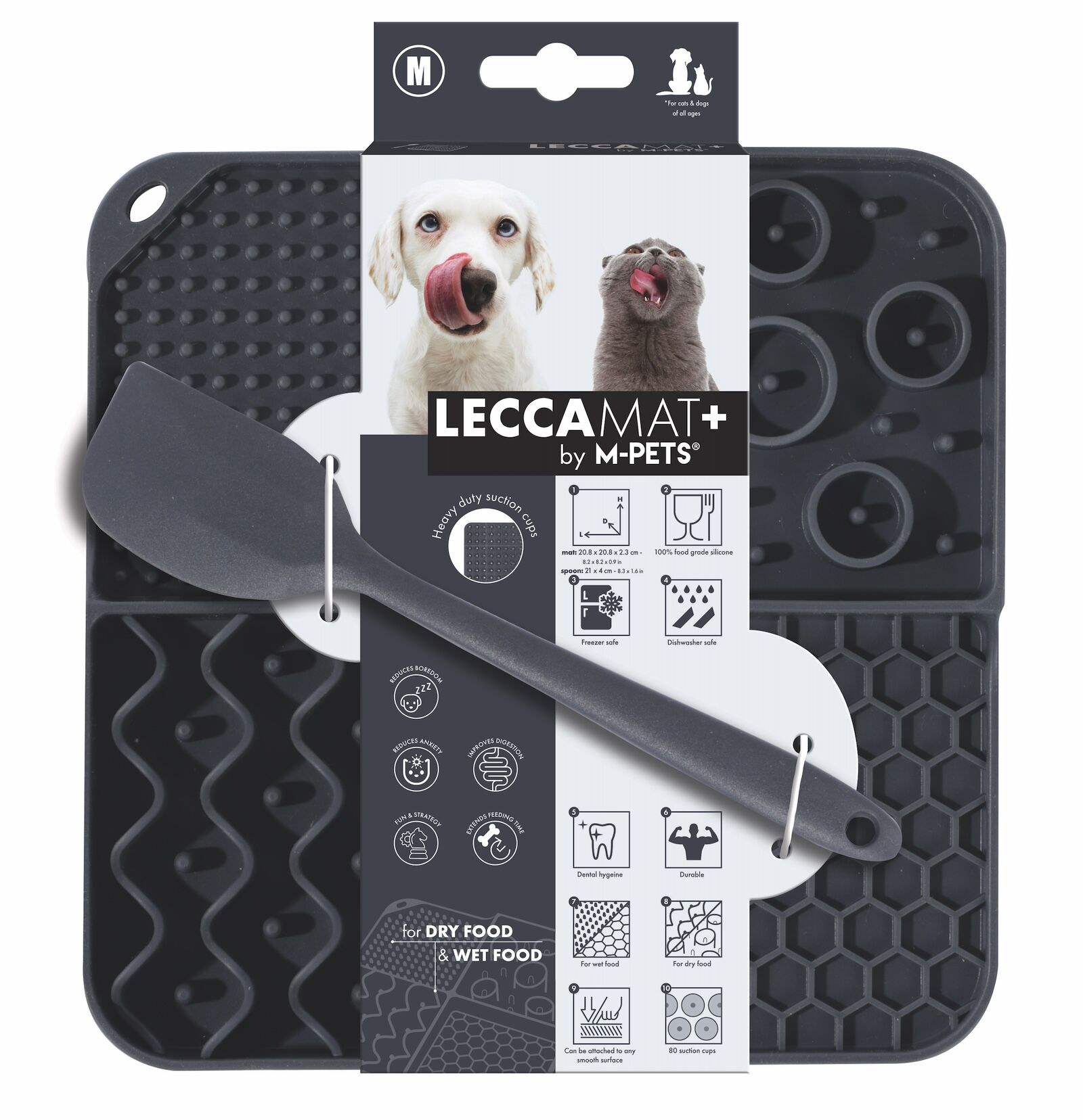 60568099 M-Pets Lecca Sıvı Ödül Matı Kaşıklı Set Black (M)