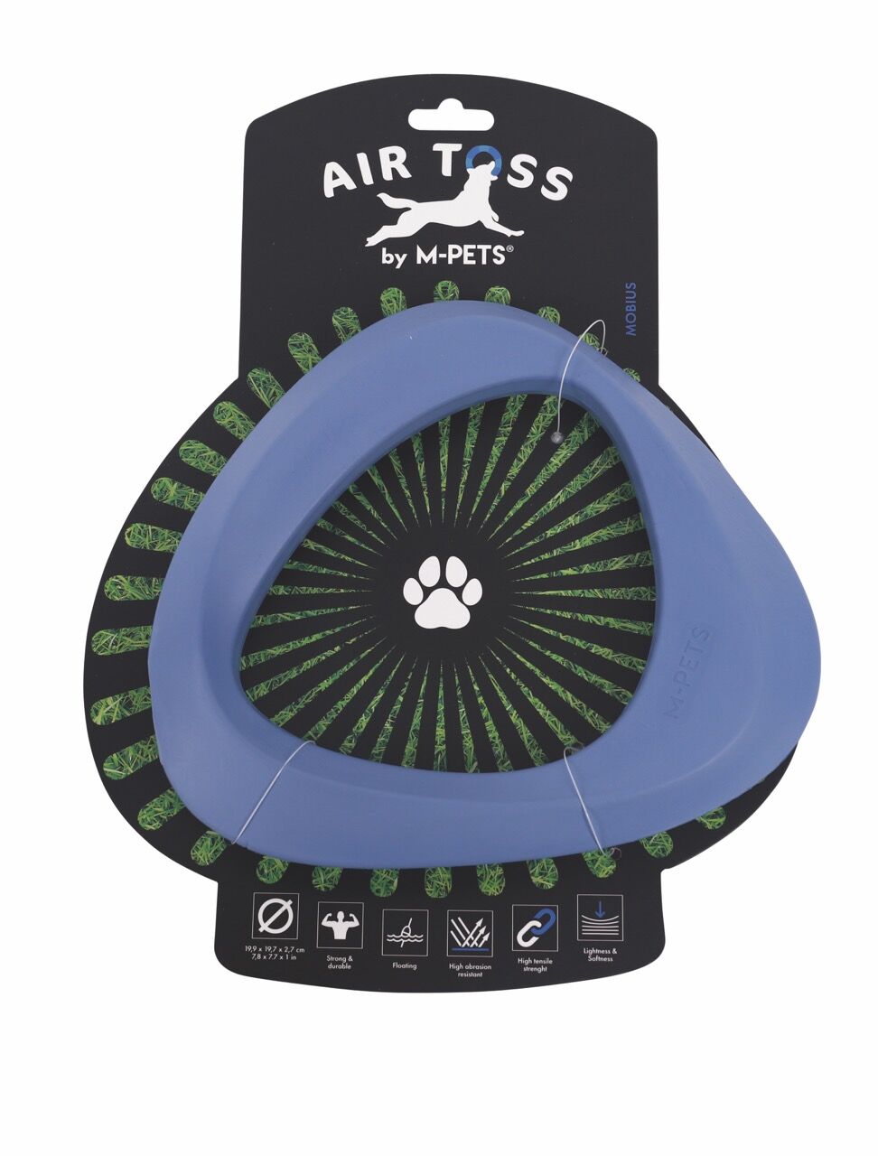 10657817 M-Pets Aır Toss Mobius Dayanıklı Suda Yüzen Köpek Oyuncağı Blue