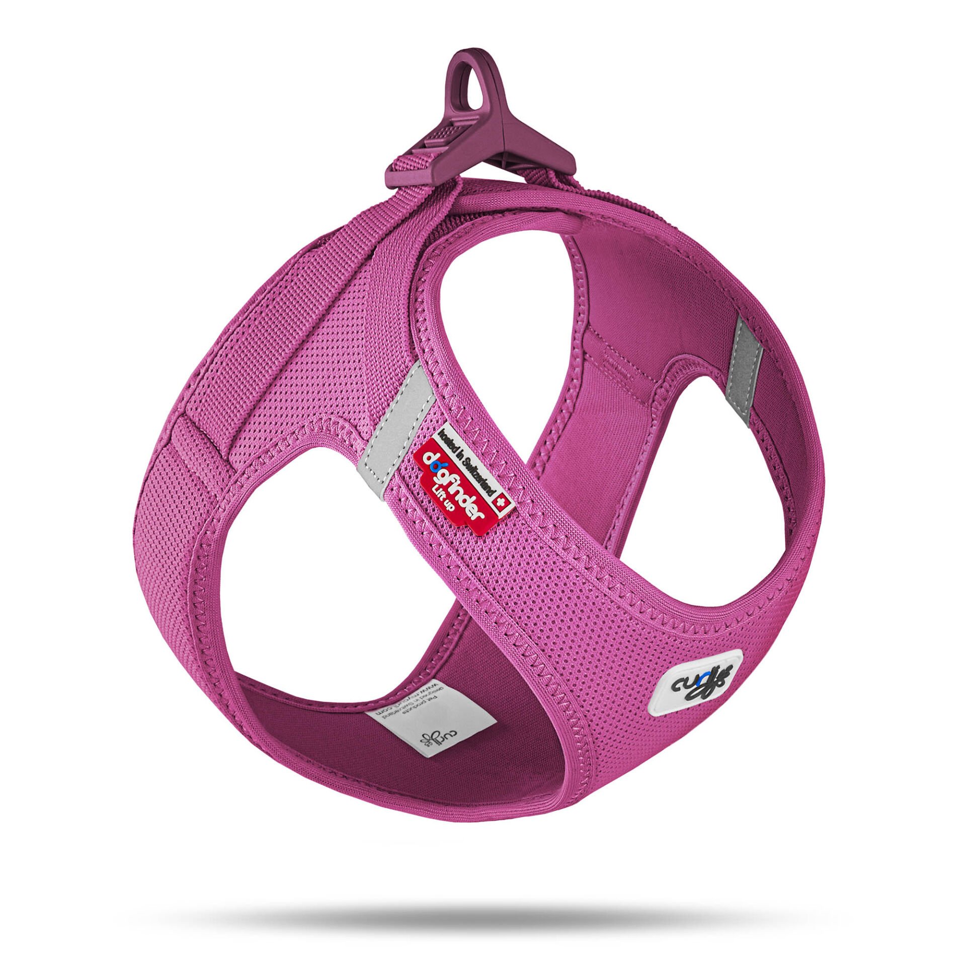 Curlı Vest Harness Curlı Clasp Aır-Mesh Fuchsıa Xs