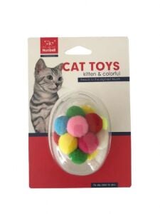 Nunbell Kedi Oyuncagı Gökkuşagı Top