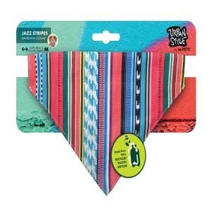 10840199 M-Pets Urban Style Jazz Strıpes Bandana Collar (M)
