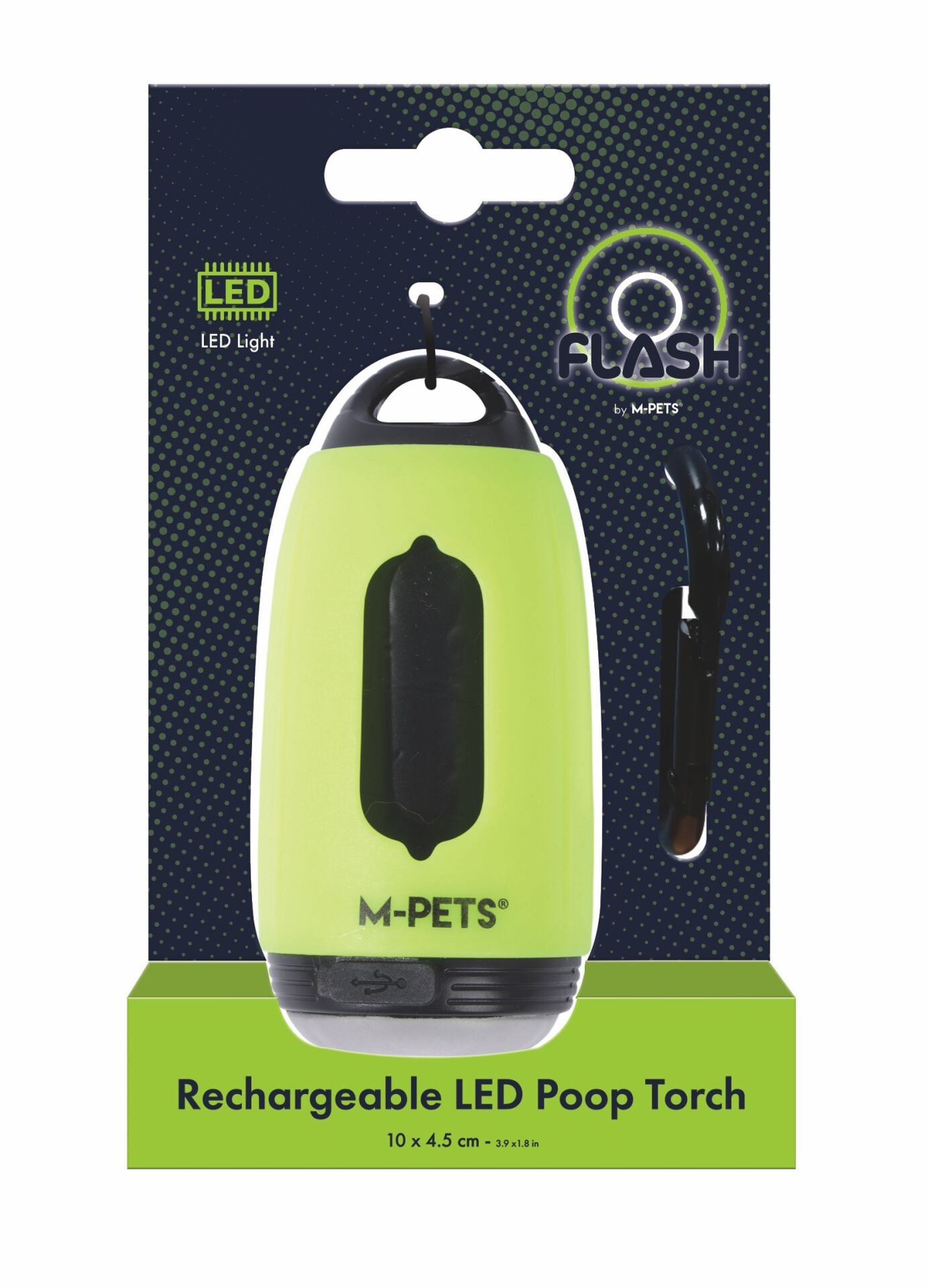 10856399 M-Pets Flash Led Dışkı Poşeti Kutusu Green
