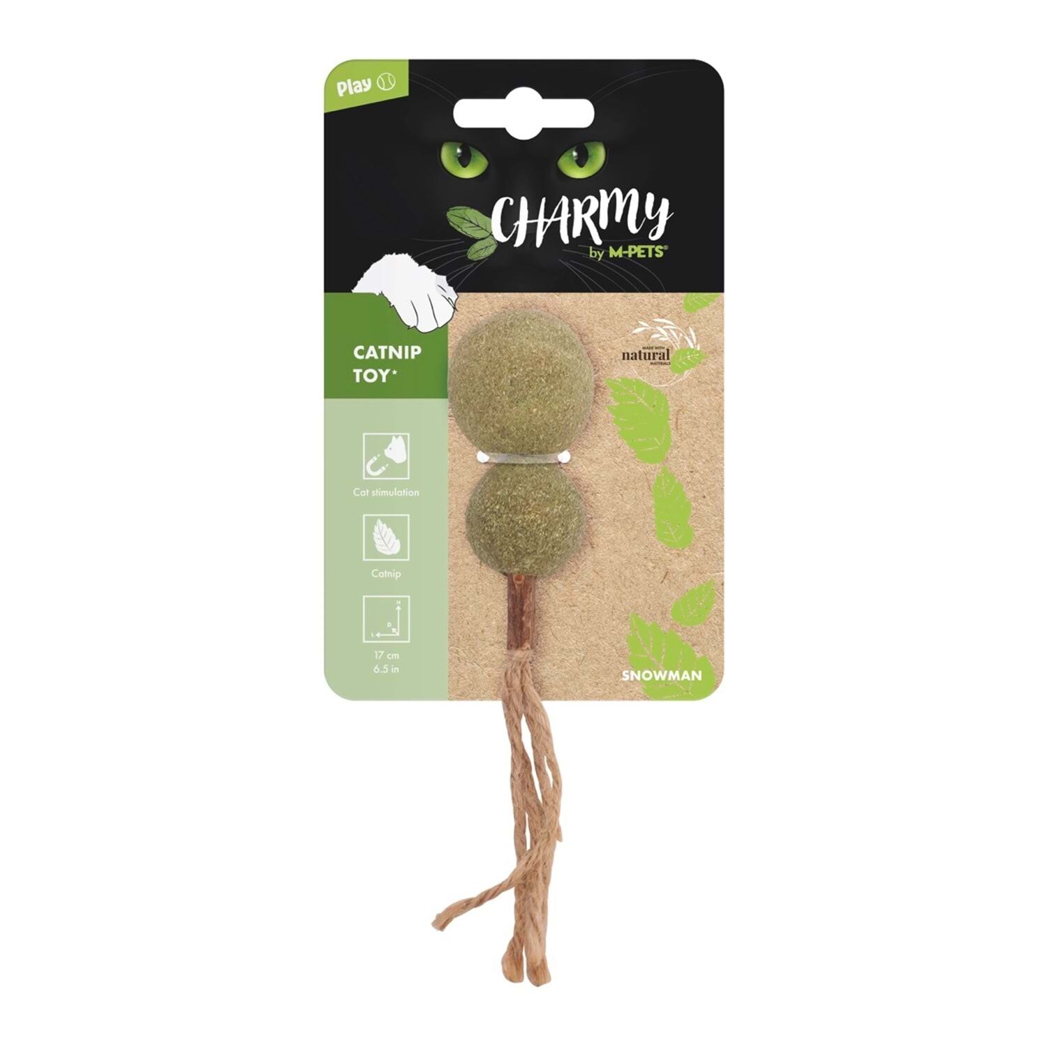 20639999 M-Pets Charmy Snowman Catnipli Kedi Oyuncağı