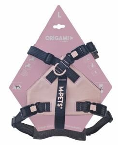10852099 M-Pets Orıgamı Reflektörlü Sırt Tasması Pink (L)