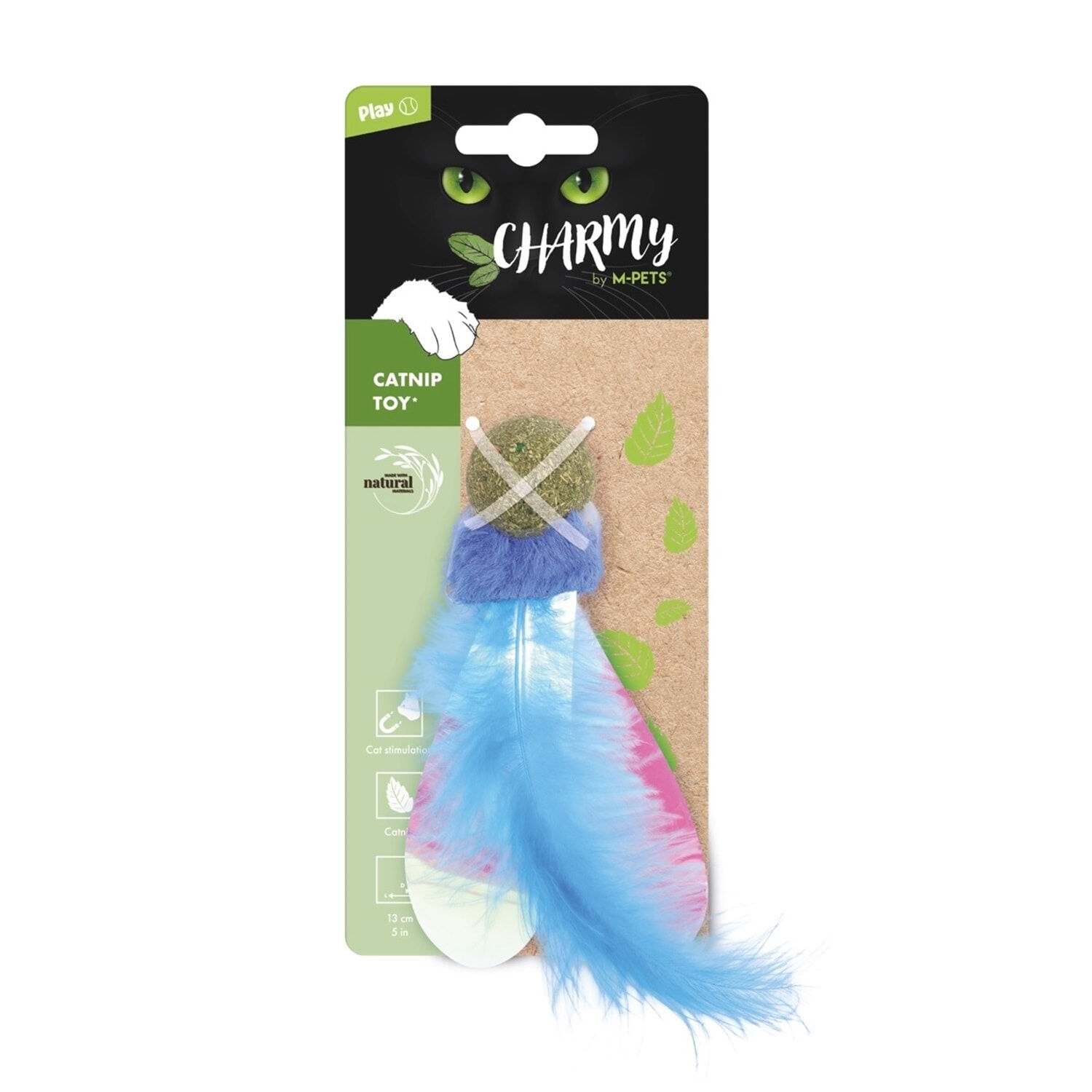 20640699 M-Pets Charmy Fırefly Catnipli Kedi Oyuncağı Blue