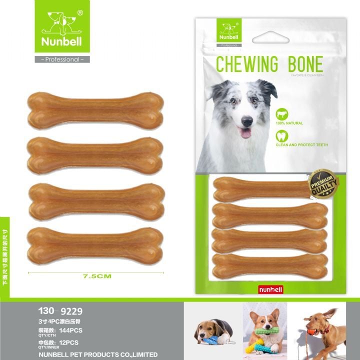 Nunbell Natural Pres Kemik 7.5cm 4'lü