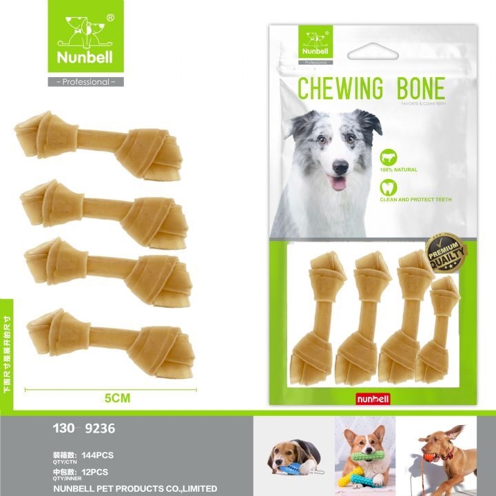 Nunbell Natural Düğüm Kemik 5cm 4'lü