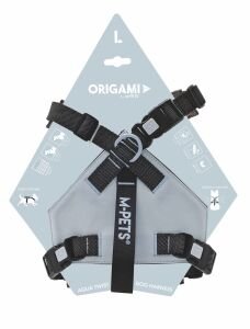 10852699 M-Pets Orıgamı Reflektörlü Sırt Tasması Blue (L)