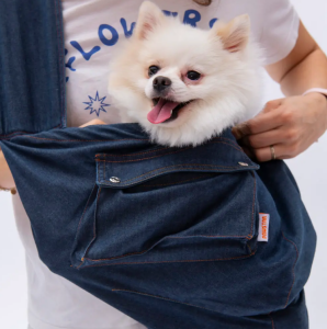 23026 Mavi Denim Crossbody Çanta