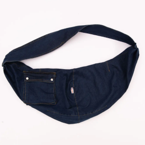 23026 Mavi Denim Crossbody Çanta