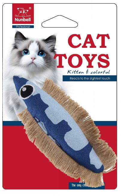 Nunbell Kedi Oyuncağı Mavi Balık
