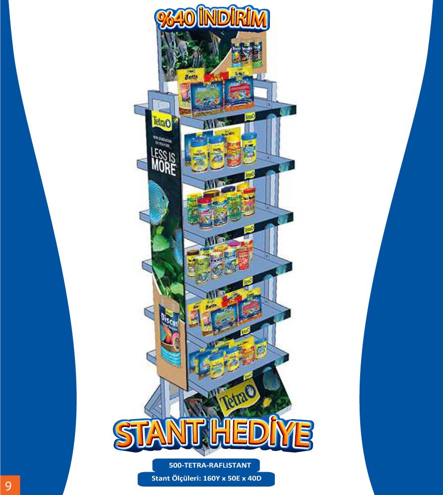 Tetra Stant Ölçü: 160 x 50 x 40 Cm