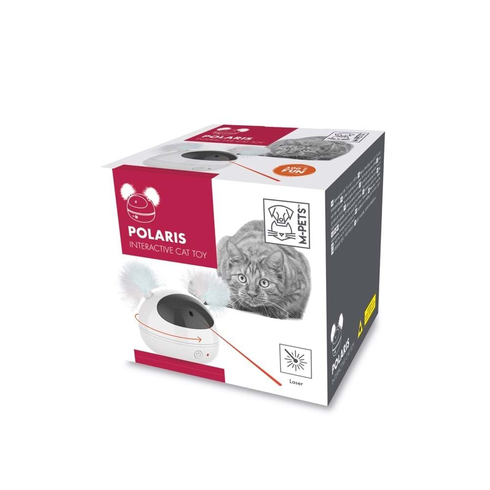 20631199 M-Pets Polarıs İnteraktif Kedi Oyuncağı White