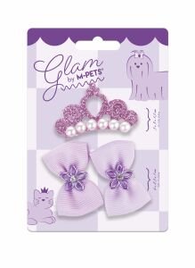 60900099 M-Pets Glam Köpekler İçin Aksesuar Toka Purple
