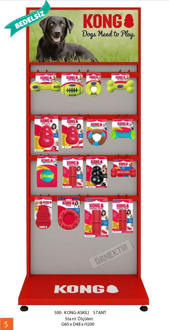 Kong Stant Kampanyası Ölçü: 200 x 60 x 48 Cm
