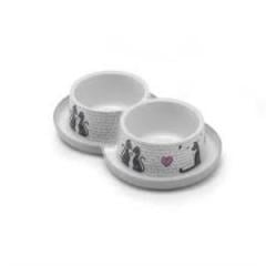Moderna Trendy Love İkili Kedi Mama Kabı 2 X 350 Ml