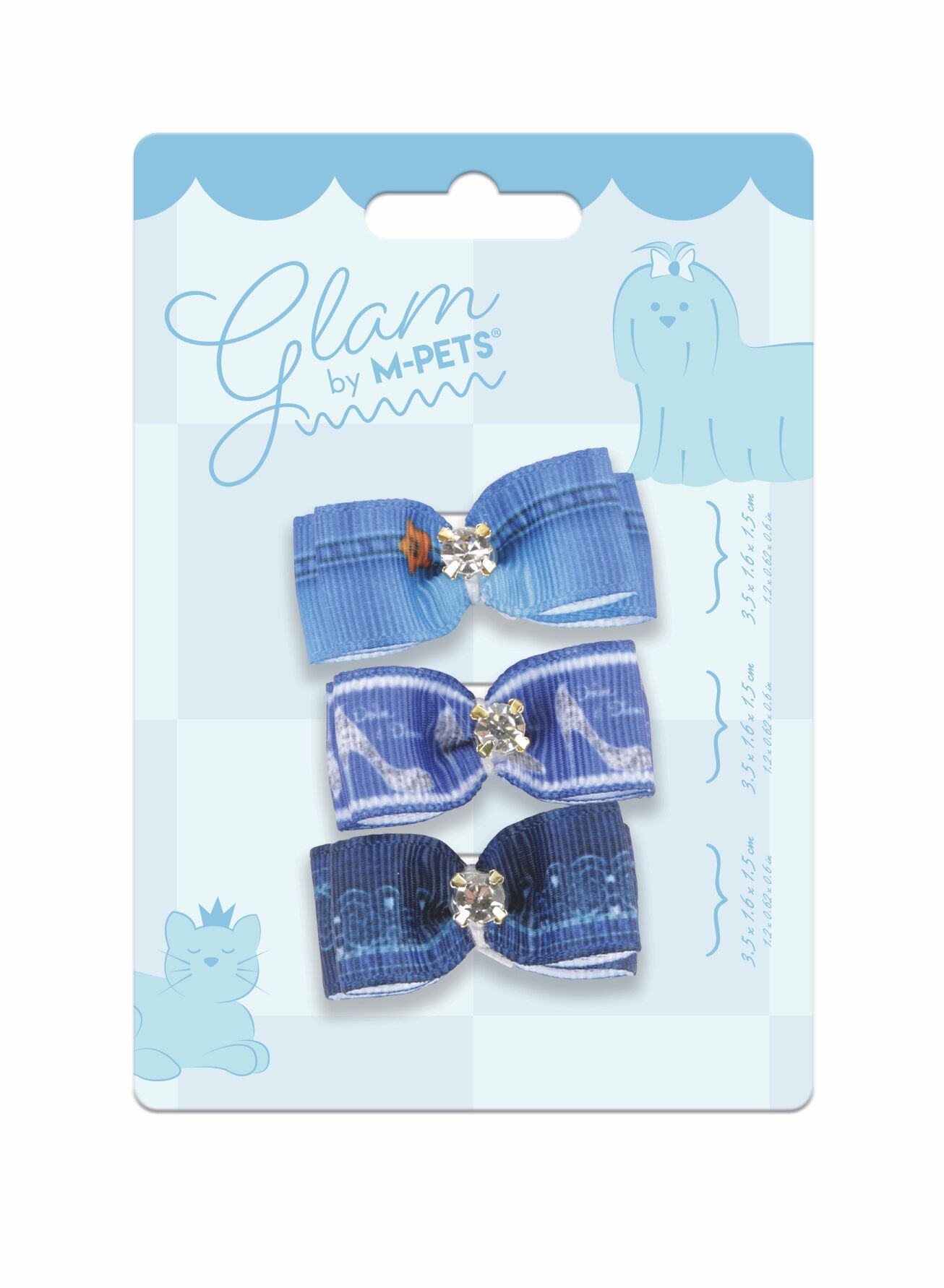 60900999 M-Pets Glam Köpekler İçin Aksesuar Toka Blue