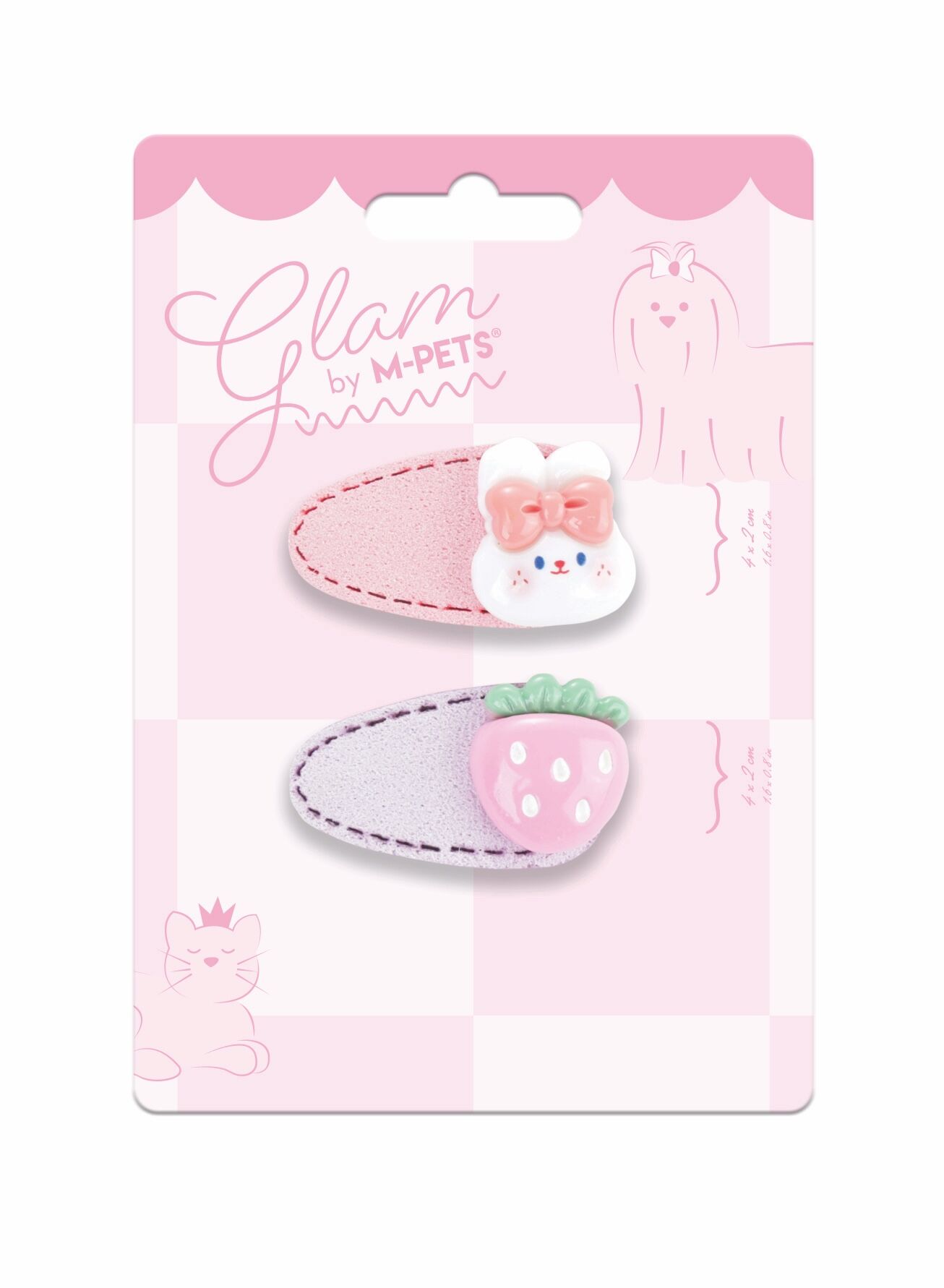 60901699 M-Pets Glam Köpekler İçin Aksesuar Toka Pink