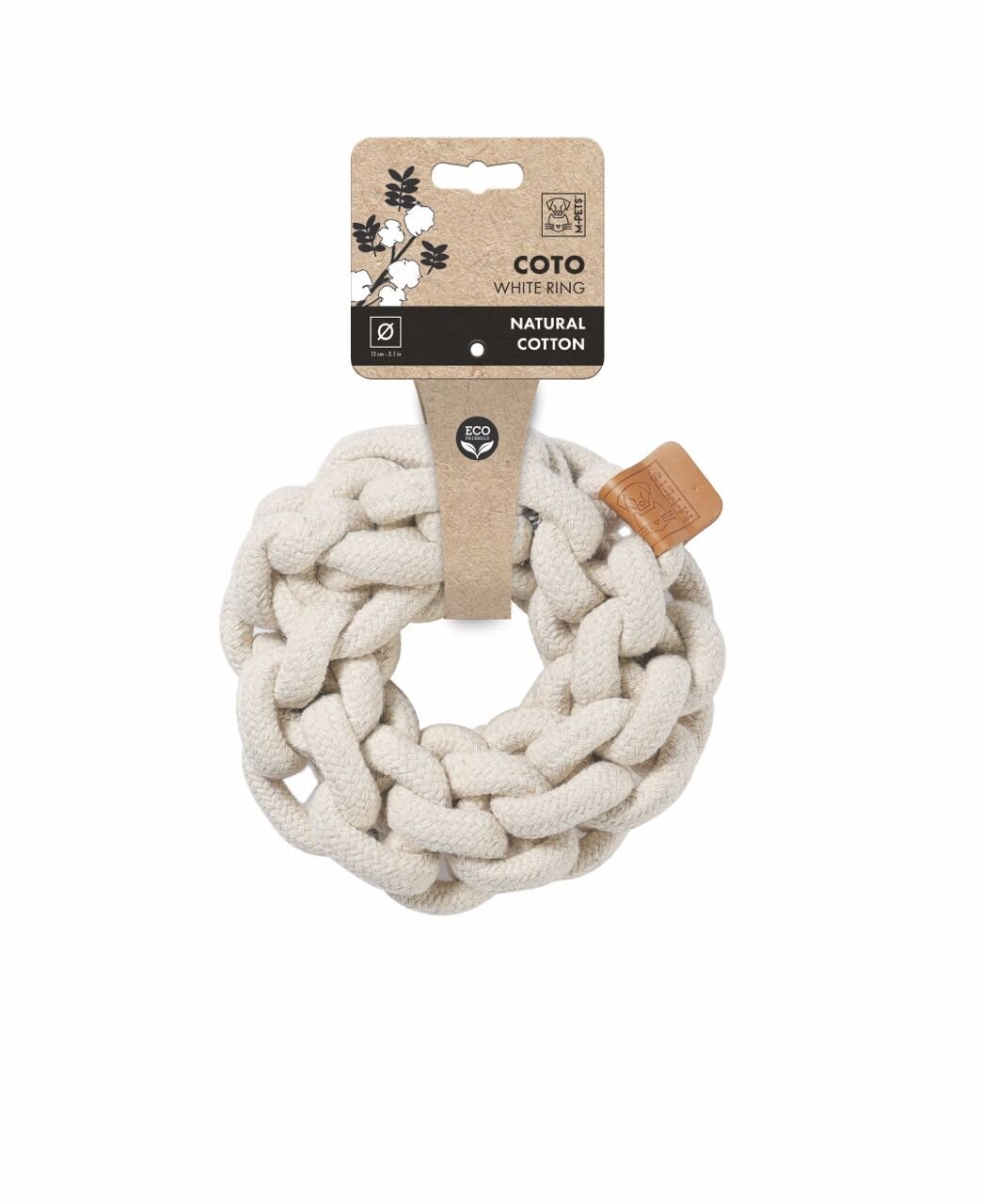 10647901 M-Pets Coto Whıte Rıng 13Cm Örgü Halka Oyuncak