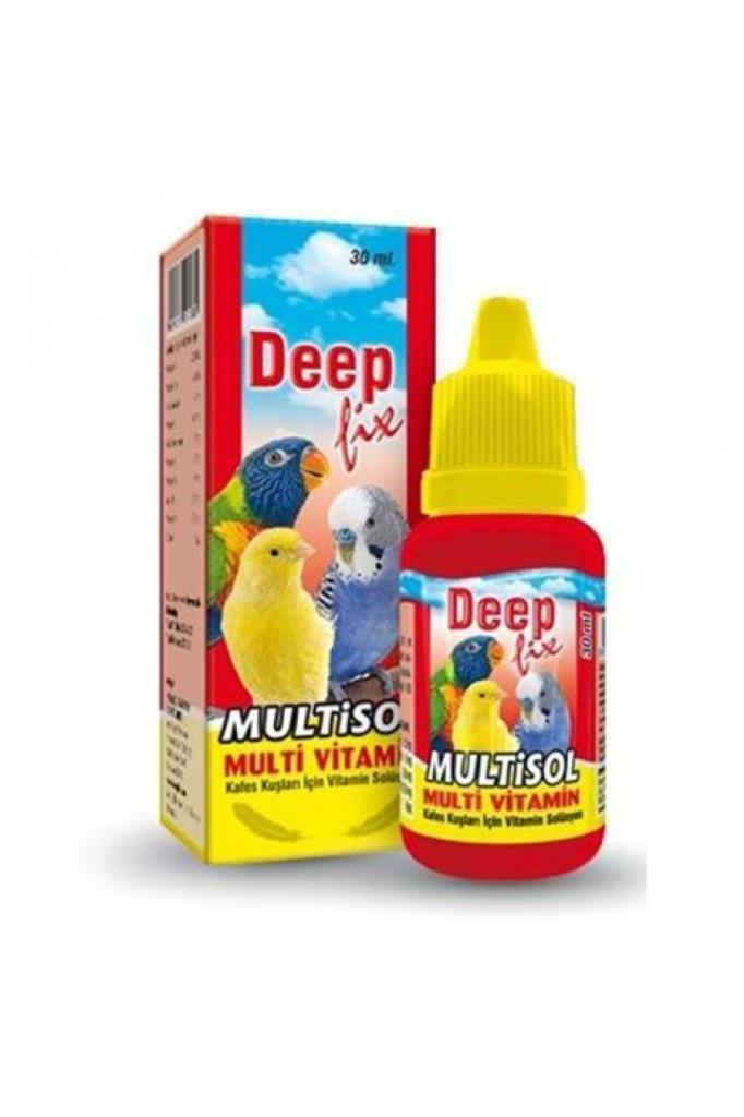Deep Multisol Kuş Vitamini 30 Ml 12'Li  SKT:04/27