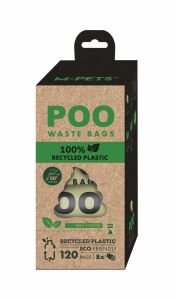 10171299 M-Pets Poo 100% Recycled Dışkı Poşeti Nane Kokulu 8X15 Yaprak