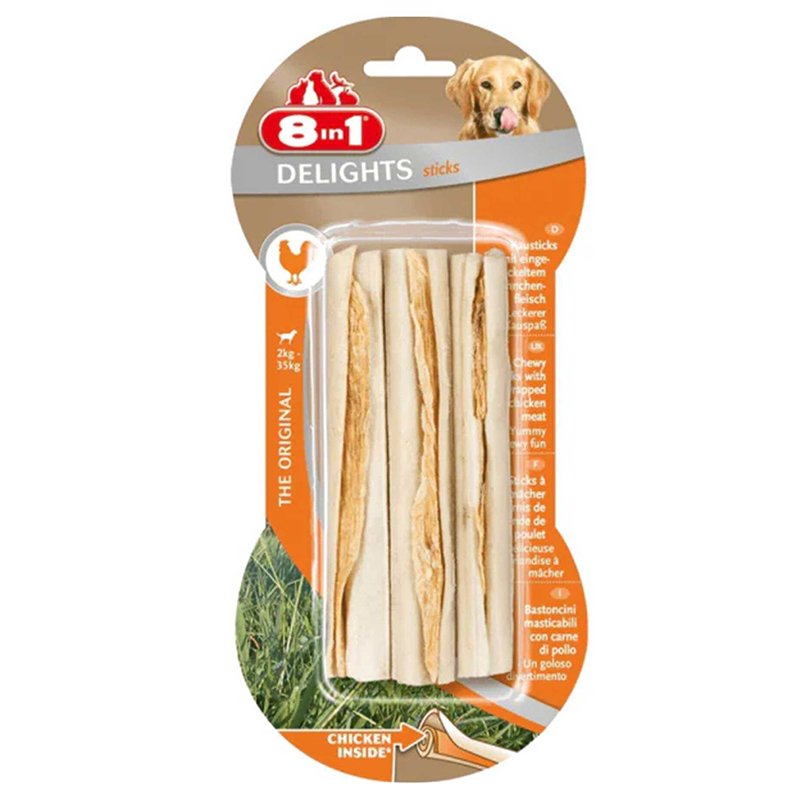 8 In 1 Delights Sticks Köpek Çiğneme Kemiği 6 lı Skt:01/27