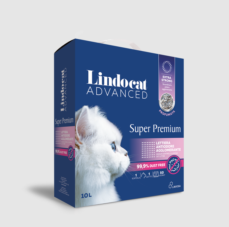 Lindocat Super Premium Extra Güçlü Topaklanan Pudra Kokulu Kedi Kumu 10L
