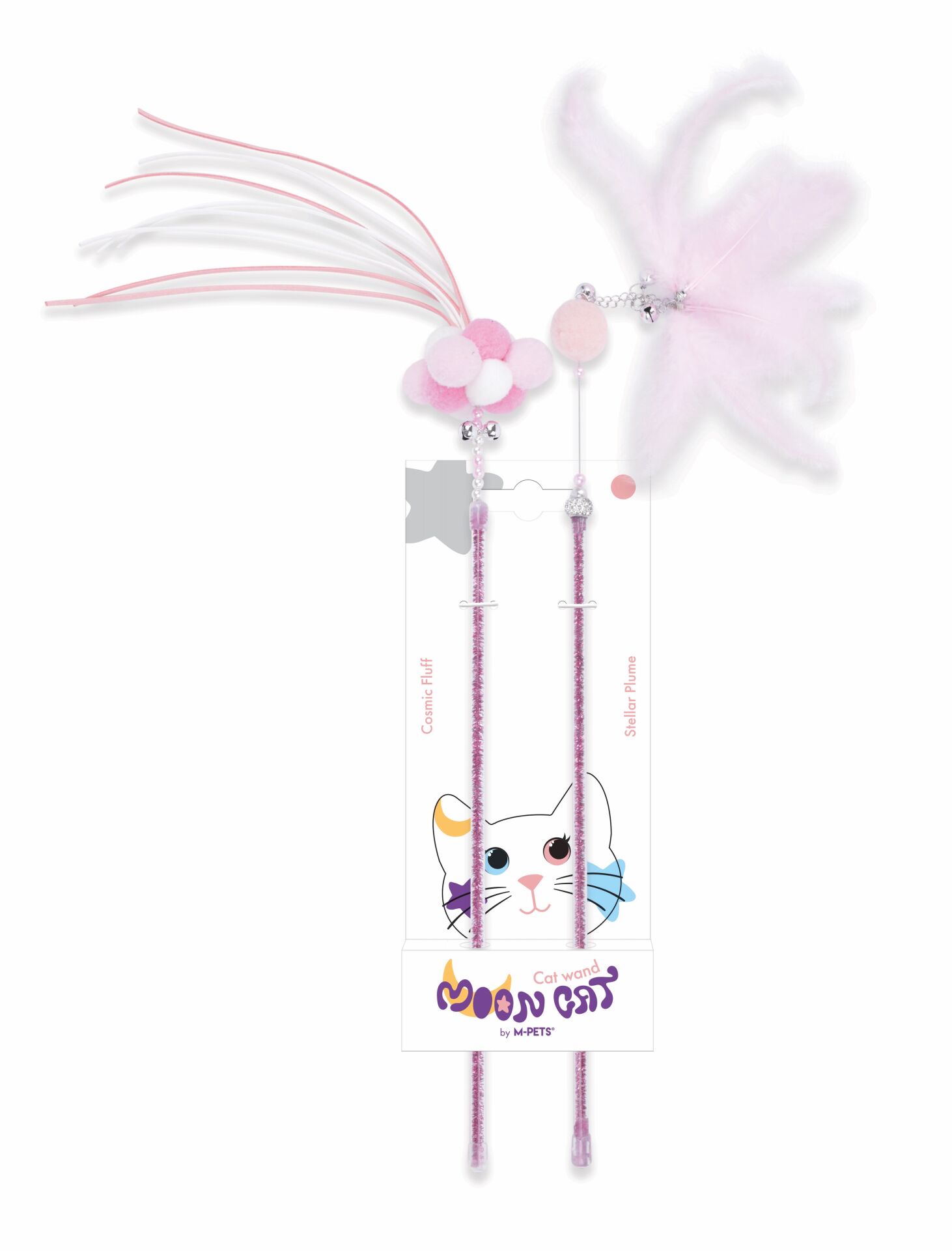 20650699 M-Pets Mooncat Kedi Oyuncağı Olta Pink 2Li Set