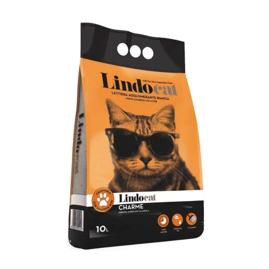 Lindocat Charme Amber Kokulu Kalın Taneli  Kedi Kumu 10L