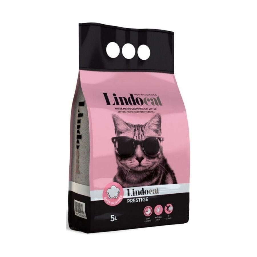Lindocat Prestige Bebek Pudralı İnce Taneli  Kedi Kumu 5L