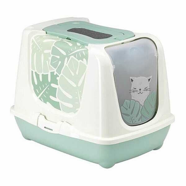 Moderna Eden Trendy Köşeli Kapalı Kedi Tuvaleti 57 Cm
