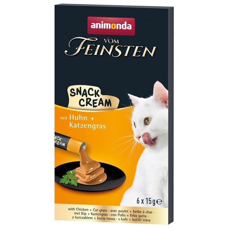 Animonda Snack Carny Tavuklu & Kedi Otlu Kedi Kreması 6x15 gr 6 Adet skt:04/26