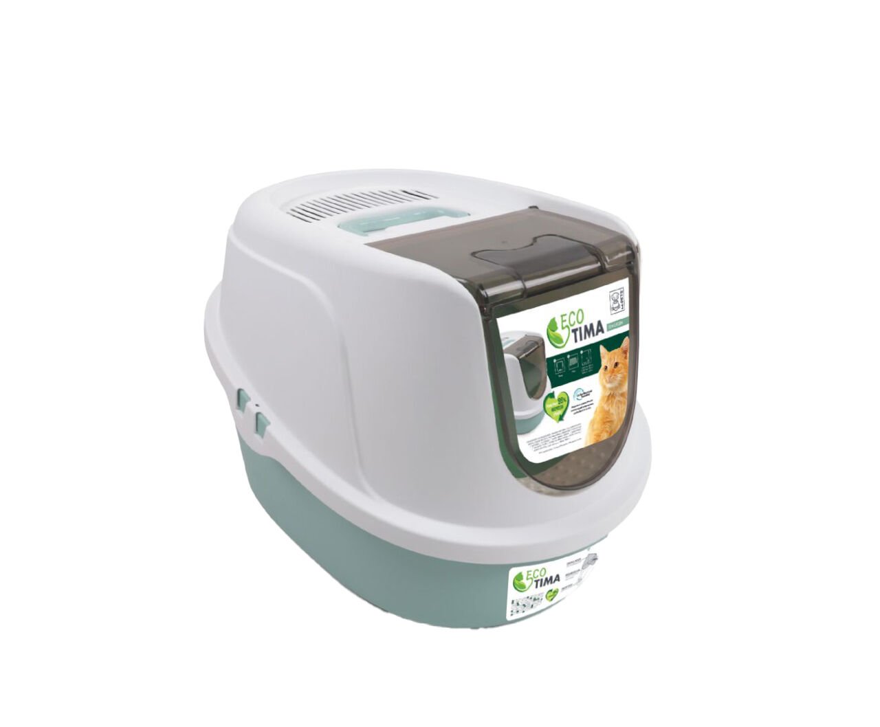 20117399 M-Pets Eco Tıma Kedi Tuvaleti (M) Sea Green
