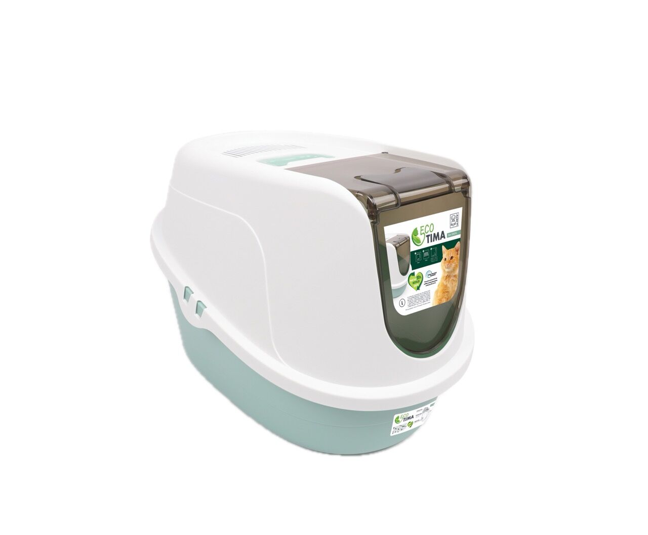 20117799 M-Pets Eco Tıma Kedi Tuvaleti (L) Sea Green