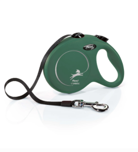 Flexi New Classic Yeşil Otomatik Köpek Tasması Medium 5 Mt