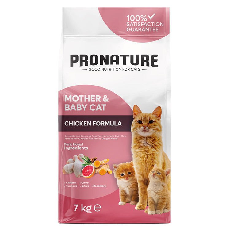 Pronature Mother & Baby Kuru Kedi Maması Tavuk Etli 7KG