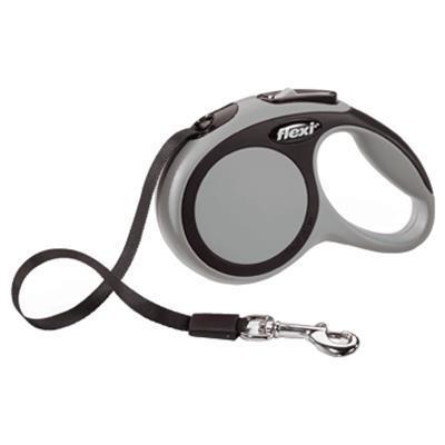 Flexi New Comfort Gri Otomatik Köpek Tasması 5 Mt L