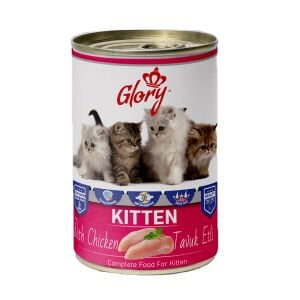 Glory Parça Tavuk Etli Yavru Kedi Konserve Maması 400 gr 12 li skt: 11/28 (G-050)