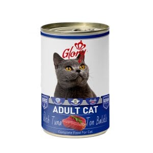 Glory Parça Ton Balıklı ve Hamsili Yetişkin Kedi Konserve Maması 400 Gr 12 li skt:11/27 (G-055)