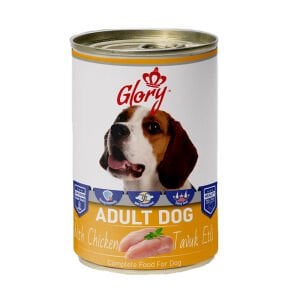 Glory Parça Tavuk Etli Yetişkin Köpek Konserve Maması 400 Gr 12 li skt:07/29