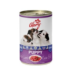 Glory Kuzu Etli Yavru Köpek Konserve Maması 400 gr 12 li skt: 11/28 (G-040)