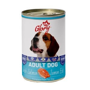 Glory Parça Somon Etli Yetişkin Köpek Konserve Maması 400 GR 12 li skt:12/26 (G-043)