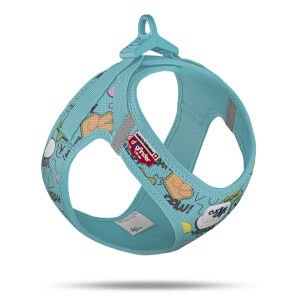 Vest Harness Curlı Clasp Aır-Mesh Le25 Comıc Turquoıse S