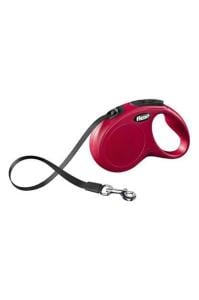 Flexi New Classic Kırmızı Şerit Otomatik Köpek Tasması 5 Mt Large