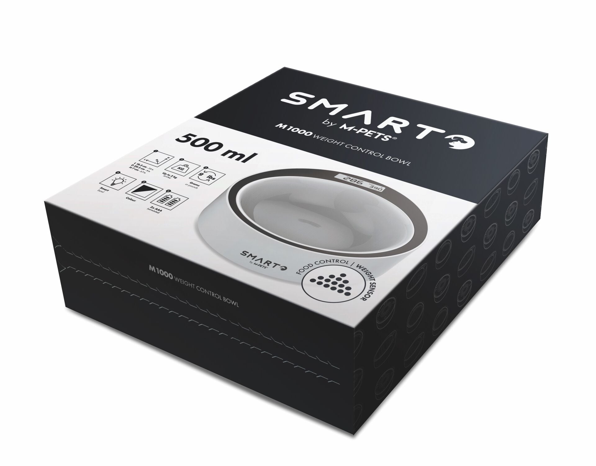 10540499 M-Pets Smarto M1000 Digital Tartılı Mama Kabı 500Ml