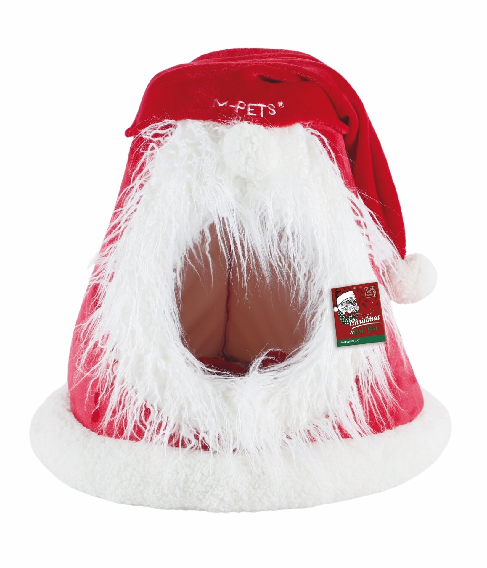 20304199 M-Pets Chrıstmas Kedi Evi Red