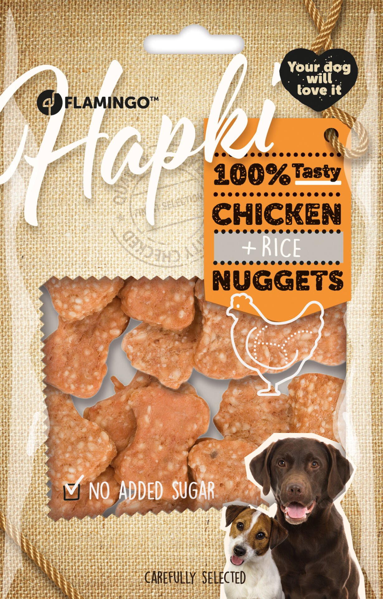 Flamingo Hapki Chicken Tavuk ve Pirinçli Köpek Ödülü 85 gr 12 li Skt:08/25