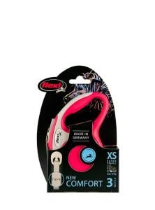 Flexi New Comfort Kırmızı Şerit Otomatik Köpek Tasması 3 Mt Xsmall