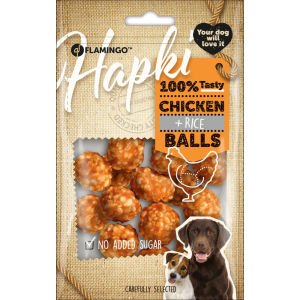 Flamingo Hapki Tavuk ve Pirinçli Top Köpek Ödülü 75 gr 12li Skt:01/26